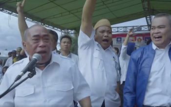 Adhan Dambea saat kampanye ADHA-cbd di lapangan Bulotadaa 23/6/2018