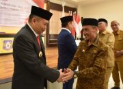 Hadiri Sertijab Penjabat Gubernur Gorontalo, Bupati Gorontalo Sampaikan Harapan dan Dukungan.