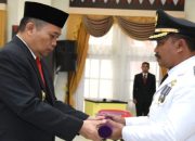 Sherman Moridu Resmi Dilantik sebagai Penjabat Bupati Boalemo Menggantikan Hendriwan