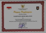 Penghargaan Kemendagri, Bone Bolango Raih Posisi 15 Terbaik di Indonesia dalam Evaluasi EPPD Tahun 2022