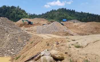 Lokasi tambang emas di Desa Hulawa Kabupaten Pahuwato. Arsip Bidik Nasional