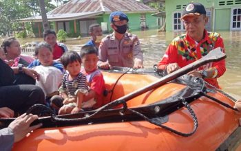 Banjir di tiga kecamatan diantaranya,kecamatan Asparaga, Boliyohuto dan Kecamatan Bilato pada Agustus 2020. (Foto:dok)