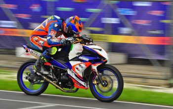 Illustrasi Balap Motor