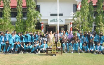 Penerimaan kembali Tim Marching Band se-Indonesia Timur Gita Bahana Islamic Madrasah (GBIM), MTS 1 Negeri Kabupaten Gorontalo meraih juara umum Kategori Open Class pada kegiatan Tadulako Open Drum Crop (TODC) Tahun 2023