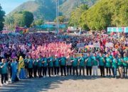 Peringati HKN ke-59, Dinkes Gorontalo Gelar Jalan Sehat dan Pelepasan Balon Udara