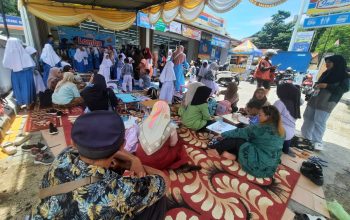 Lomba Mewarnai di Indomart Kayu Bulan Limboto