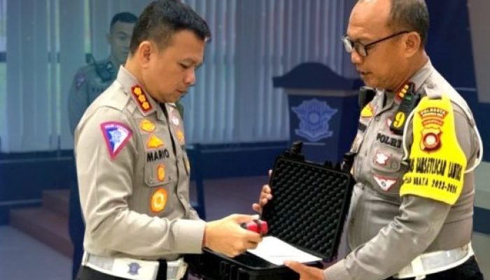 Polda Gorontalo Gelar Pelatihan Penggunaan Alat Pendeteksi Pelanggaran Lalu Lintas