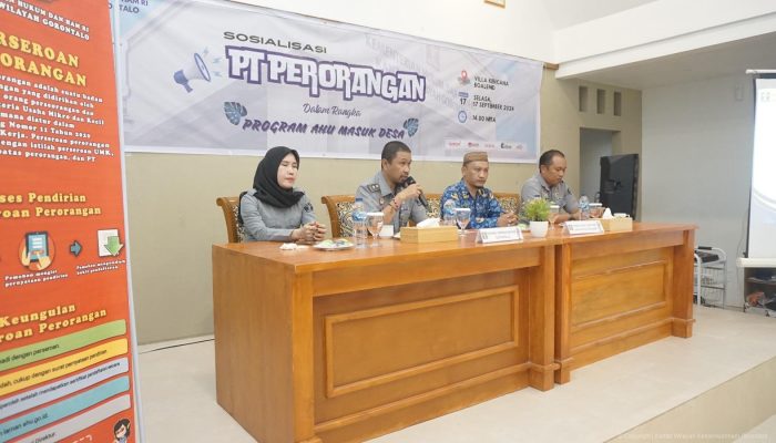 Kenalkan Program AHU Masuk Desa, Kemenkumham Dukung Pertumbuhan UMKM di Boalemo