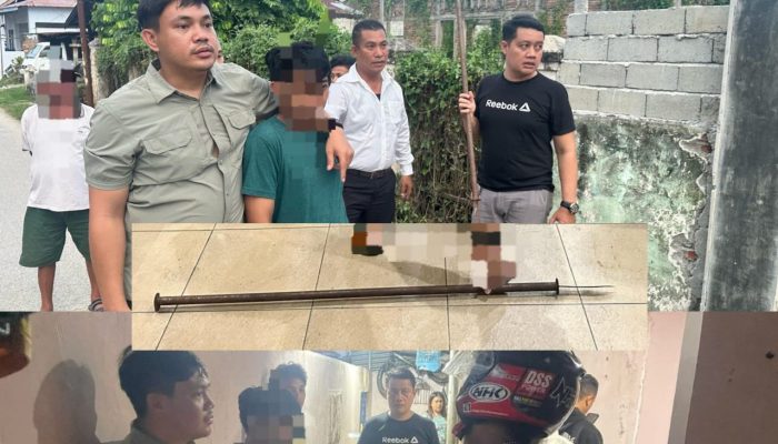 Polisi Ringkus Pelaku Penganiayaan Menggunakan Tombak di Jalan Padang Gorontalo