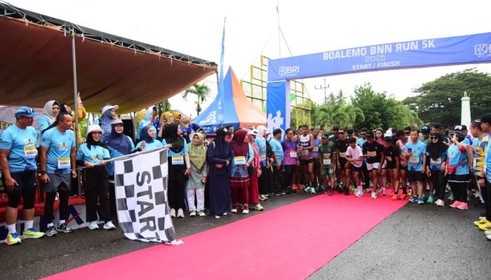 Ajang BNN Fun Run Boalemo Dorong Gaya Hidup Sehat Bebas Narkoba