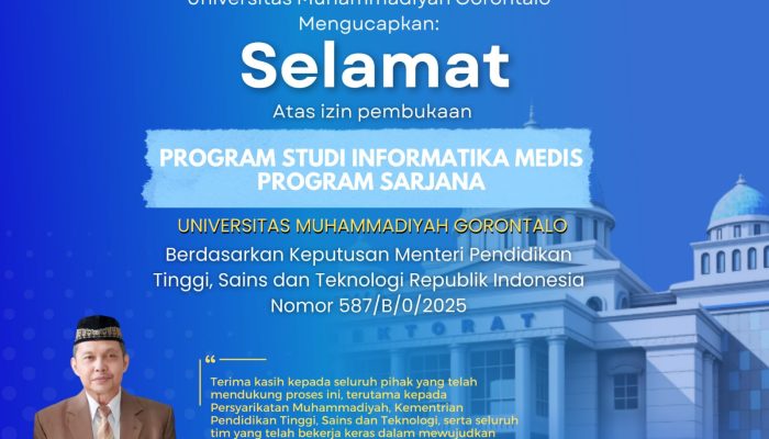 UMGO Catatkan Sejarah Buka Prodi Informatika Medis Pertama di Gorontalo
