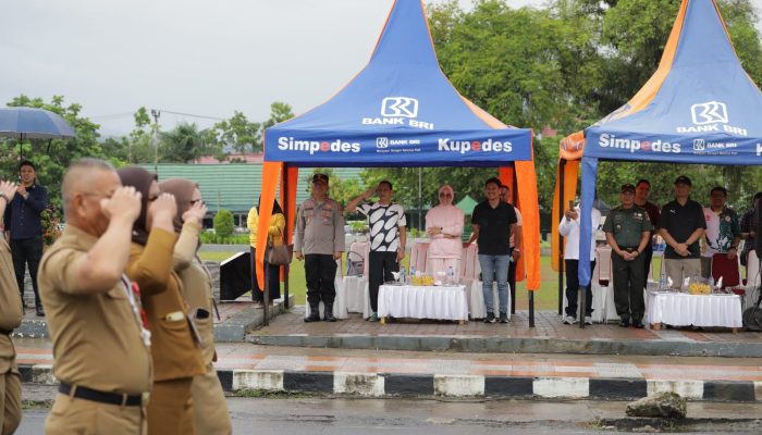 Wali Kota dan Wakil Wali Kota Kotamobagu Lepas Peserta Lomba Gerak Jalan Antar OPD