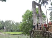 Wali Kota Wenny Gaib Tinjau Langsung Jembatan Gantung Monsi yang Ambruk