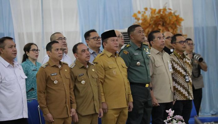Evaluasi Pembangunan Daerah, Wali Kota Kotamobagu Hadiri Rakorev RKPD se-Sulut 2025