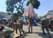 Satpol PP Kotamobagu Kembali Tertibkan Pedagang Barito yang Kerap Langgar Aturan