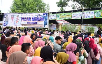 Ribuan Warga Serbu Pasar Murah Bersubsidi Pemprov Gorontalo di Boalemo