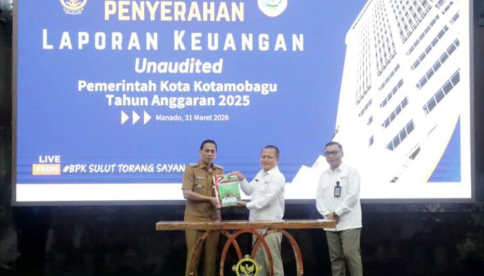 Serahkan LKPD 2025, Pemkot Kotamobagu Tegaskan Komitmen Transparansi Keuangan