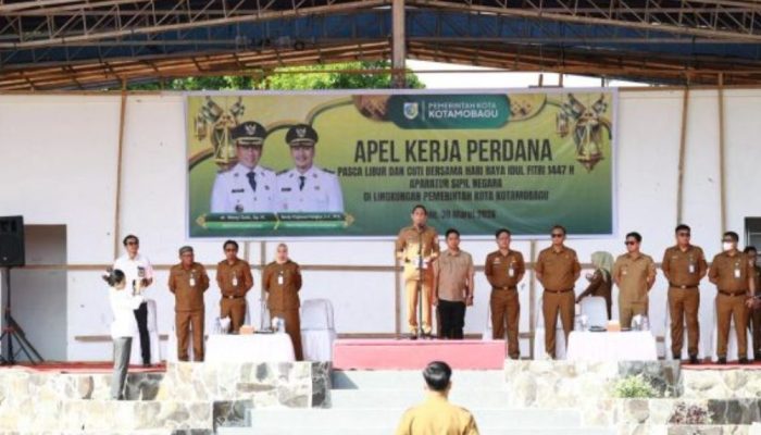Wali Kota Kotamobagu Pimpin Apel Perdana, Tegaskan Komitmen Pelayanan Publik
