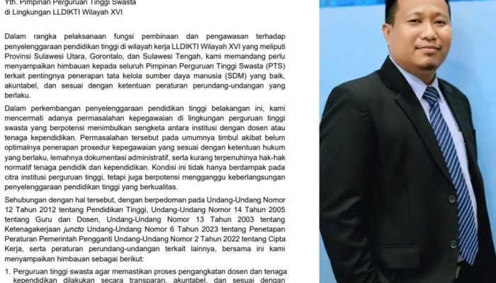 UMGO Luruskan Isu Surat LLDIKTI, Sebut Berlaku Untuk Seluruh PTS Sebagai Acuan Tata Kelola SDM