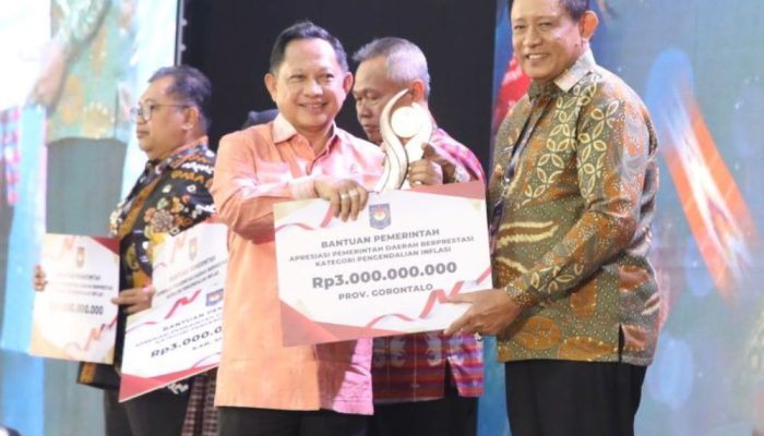 Pemprov Gorontalo Sabet Terbaik 1 Pengendalian Inflasi Sulawesi 2026