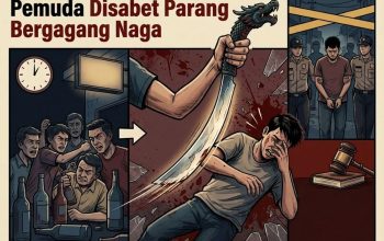 Pesta Miras Berakhir Tragis, Pemuda 21 Tahun Disabet Parang Bergagang Naga