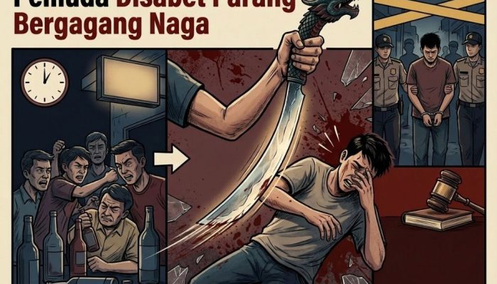 Pesta Miras Berakhir Tragis, Pemuda 21 Tahun Disabet Parang Bergagang Naga