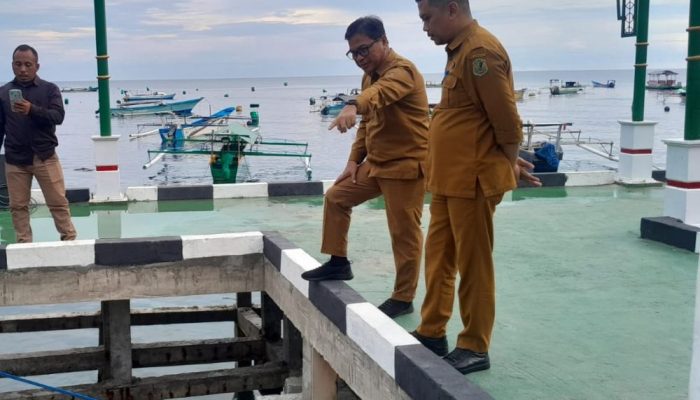Aryanto Husain Tinjau Fasilitas KNMP Leato yang Tergerus Erosi