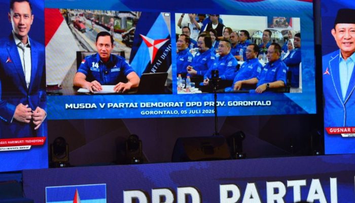 AHY Serukan Kader Demokrat Hadirkan Solusi dan Dukung Pembangunan Gorontalo