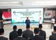 Gusnar Lantik 37 Pejabat Pemprov Gorontalo, Minta Kerja Maksimal