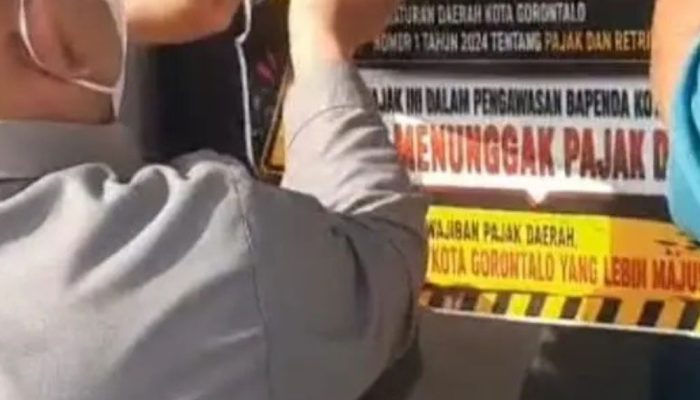 Tunggak Pajak, 12 Usaha di Kota Gorontalo Ditempeli Stiker Pengawasan
